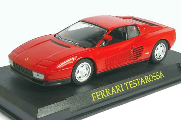 FERRARI TESTAROSSA 1/43 ROSSA CON BASETTA BRUMM - automodelli statici- da collezione, FERRARI GT DA COLLEZIONE 1/43-1/24