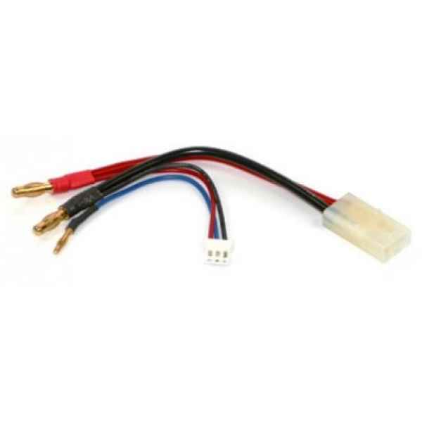 Robitronic Cavetto per LiPo Hardcase con connettori da 4mm maschio per batteria e uscita tamiya femmina con bilanciatore XH robitronic - elettronica-cavetteria, cavi di ricarica-cavi bilanciatore