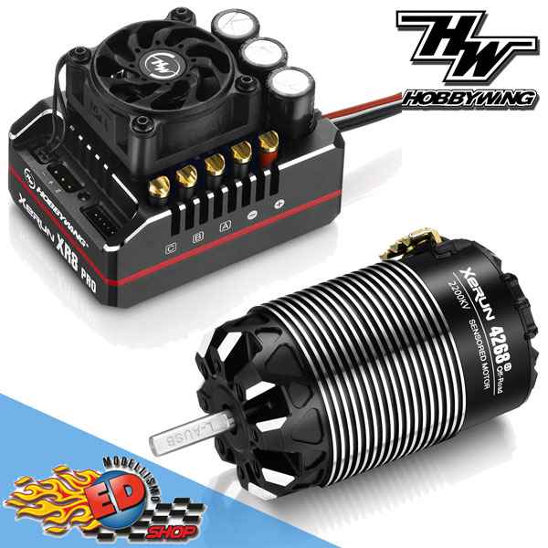 NUOVO Hobbywing XERUN COMBO XR8 PRO G2 200A. + 4268SD G3 2200KV - 1/8 Buggy Competition Off-Road