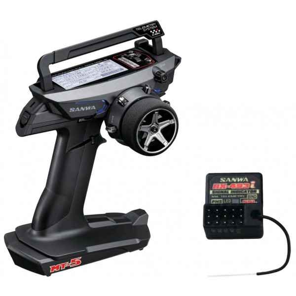 Sanwa MT5 Radio + RX-493i Recevente sanwa - elettronica-cavetteria, radiocomandi-accessori telecomandi