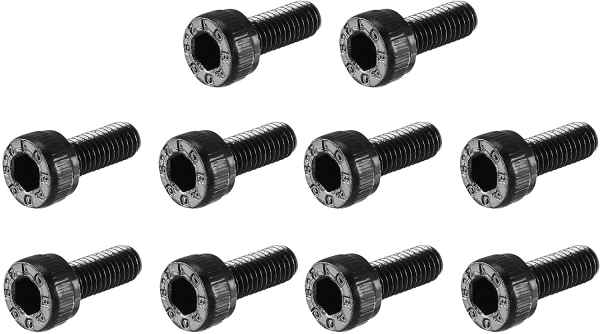 set viti in acciaio testa cilindrica M3x12mm 10pz j-tech revolution - viteria, bulloncini e viti con testa tonda-cilindrica