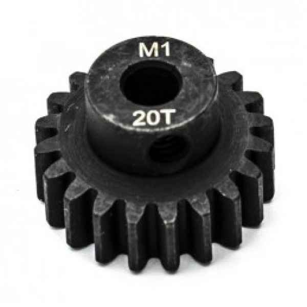 pignoni mod.1 da 20t foro 5mm STEEL hobbytech - corone e pignoni, pignoni mod.1