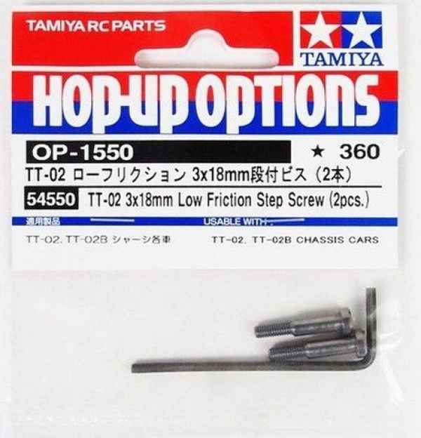 coppia viti tiranti sterzo 3x18mm LOW FRICTION tamiya - ricambi e optional automodelli, Tamiya TT-02-altri modelli