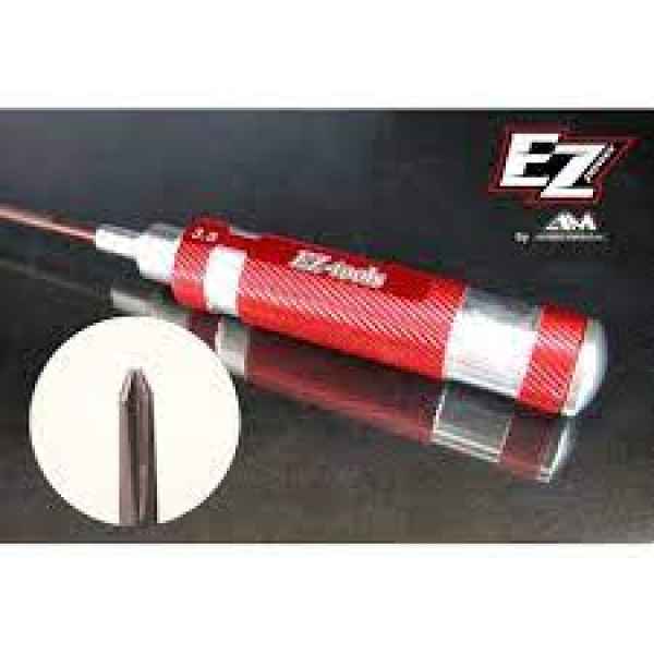 cacciavite a croce con punta da 3,5mm con manico in metallo rosso ezpower - attrezzi, utensili e punte di ricambio