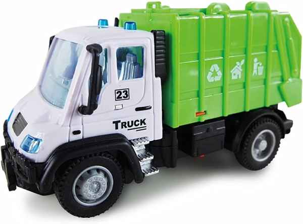 amewi mini R/C car 1/64 2,4ghz camion nettezza urbana bianco/verde amewi - automodelli dinamici-r/c, elettrici stradali 1/12-1/14-1/16-1/18-1/24-1/64-1/76
