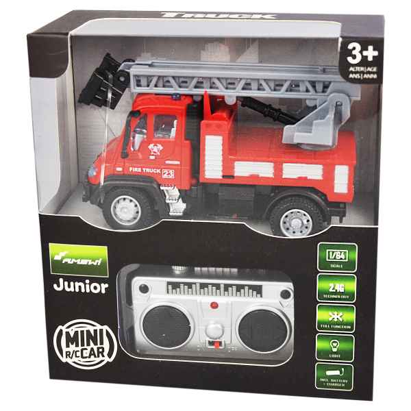 amewi mini R/C car 1/64 2,4ghz camion dei pompieri amewi - automodelli dinamici-r/c, elettrici stradali 1/12-1/14-1/16-1/18-1/24-1/64-1/76