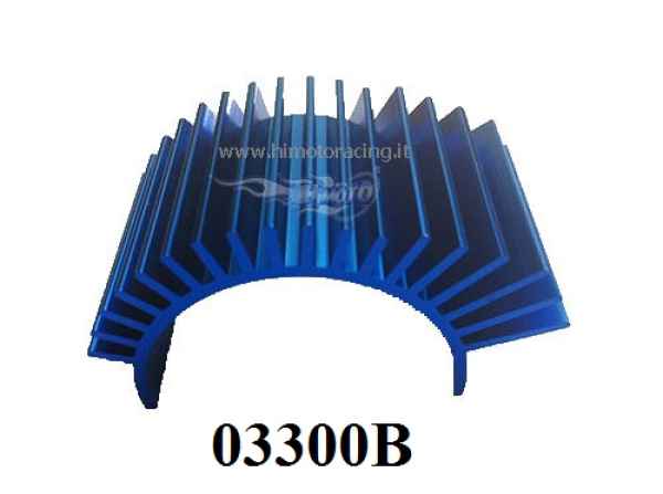 dissipatore per motori classe 540 in alluminio anodizzato blu HIMOTO - elettronica-cavetteria, ventole-supporti ventole-dissipatori di raffreddamento