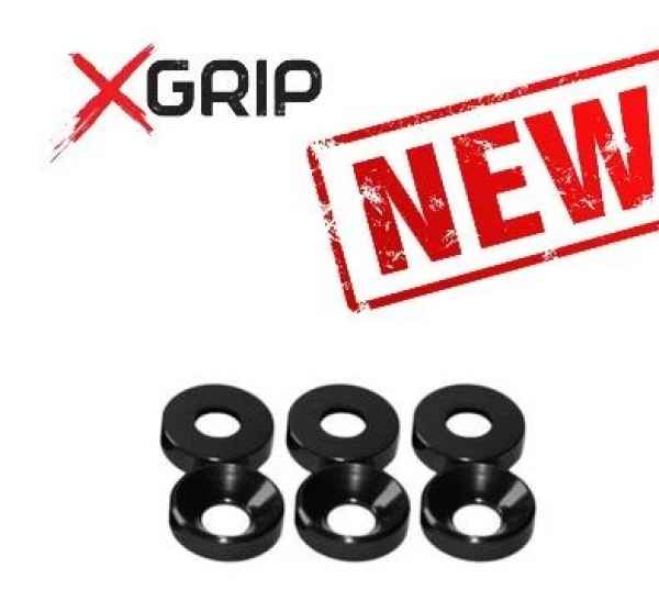set tazzine svasate foro da 3mm black 6pz xgrip - viteria, tazzine svasate- tazzine blocca servo