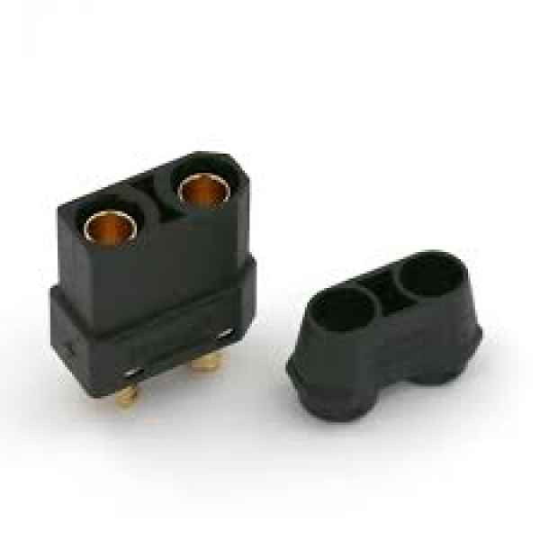 connettore xt90 femmina nero con copri cavo (1pz) mr33 - elettronica-cavetteria, connettori
