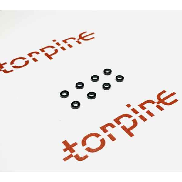 set spessori black TORPINE da 1,5mm (8pz) torpine - viteria, spessori in alluminio generici