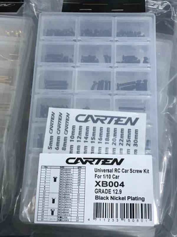 kit viteria da 12.9 black nickel Plating universale per 1/10 touring 230pz carten - viteria, kit