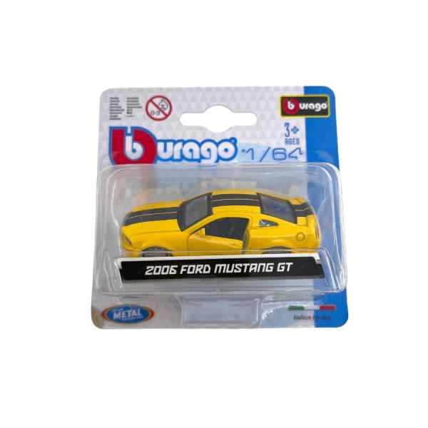 burago 1/64 2006 Ford Mustang GT gialla burago - automodelli statici- da collezione, GT- stradali plurimarche da collezione 1/64-1/76-1/50 burago 1/64 2006 Ford Mustang GT gialla burago - automodelli statici- da collezione, GT- stradali plurimarche da collezione 1/64-1/76-1/50