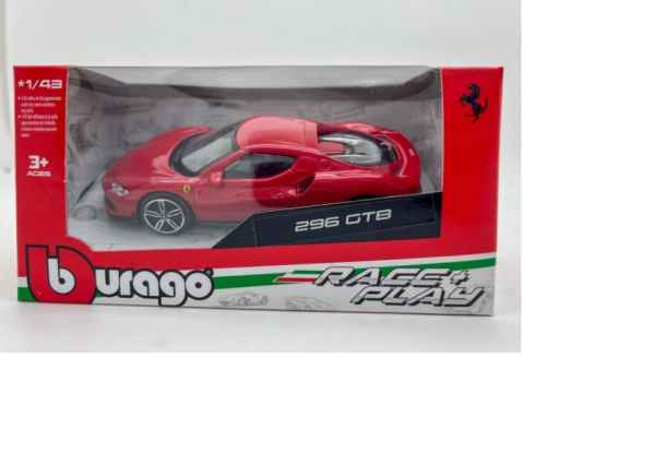 Burago 1/43 Ferrari 296 GTB rossa burago - automodelli statici- da collezione, FERRARI GT DA COLLEZIONE 1/43-1/24 Burago 1/43 Ferrari 296 GTB rossa burago - automodelli statici- da collezione, FERRARI GT DA COLLEZIONE 1/43-1/24