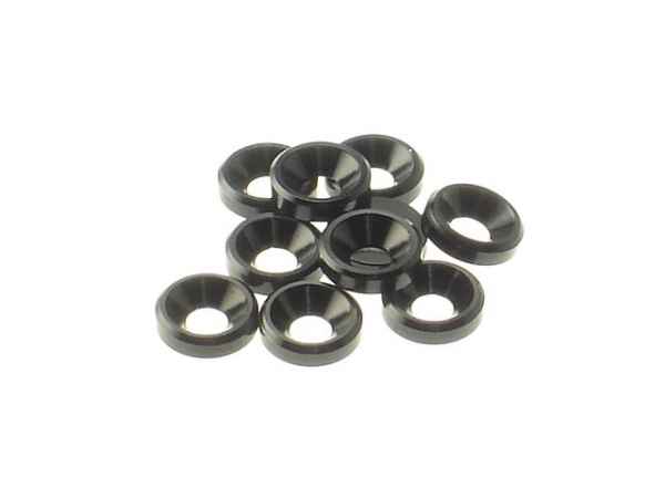 3mm alloy countersunk washer (10) black