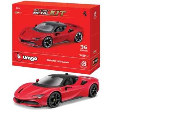 Burago 1/24 Ferrari SF90 Stradale METAL KIT 3racing - automodelli statici- da collezione, FERRARI GT DA COLLEZIONE 1/43-1/24 Burago 1/24 Ferrari SF90 Stradale METAL KIT 3racing - automodelli statici- da collezione, FERRARI GT DA COLLEZIONE 1/43-1/24