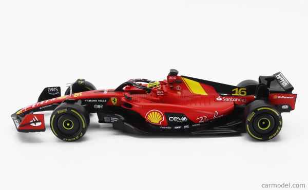 F1 SF-23 TEAM SCUDERIA FERRARI N 16 4th MONZA ITALY GP 2023 CHARLES LECLERC burago - automodelli statici- da collezione, FERRARI 1/18 da collezione