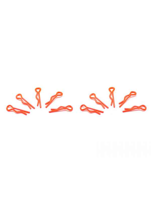 body clips 1/10 red fluo