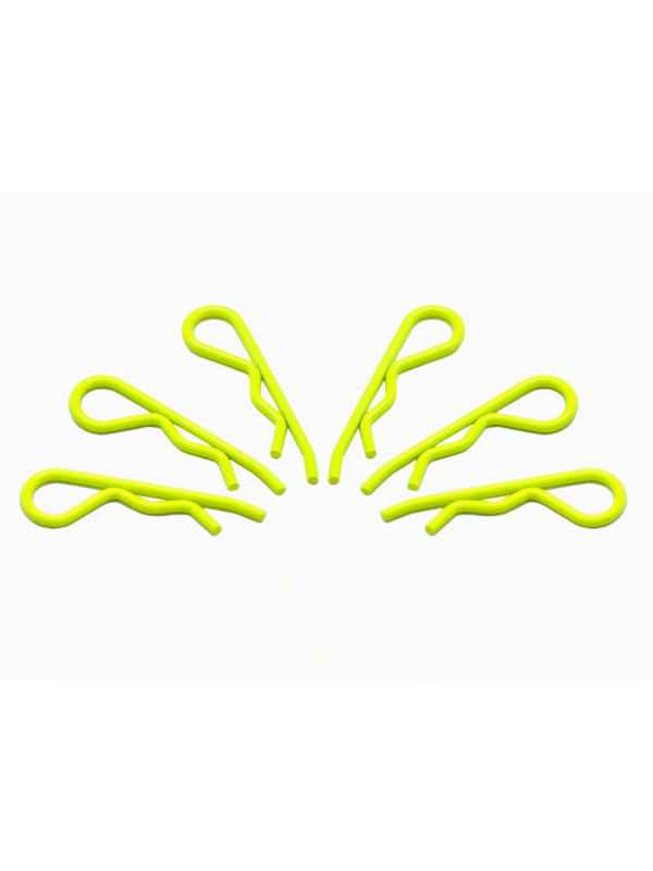 body clips 1/8 yellow fluo