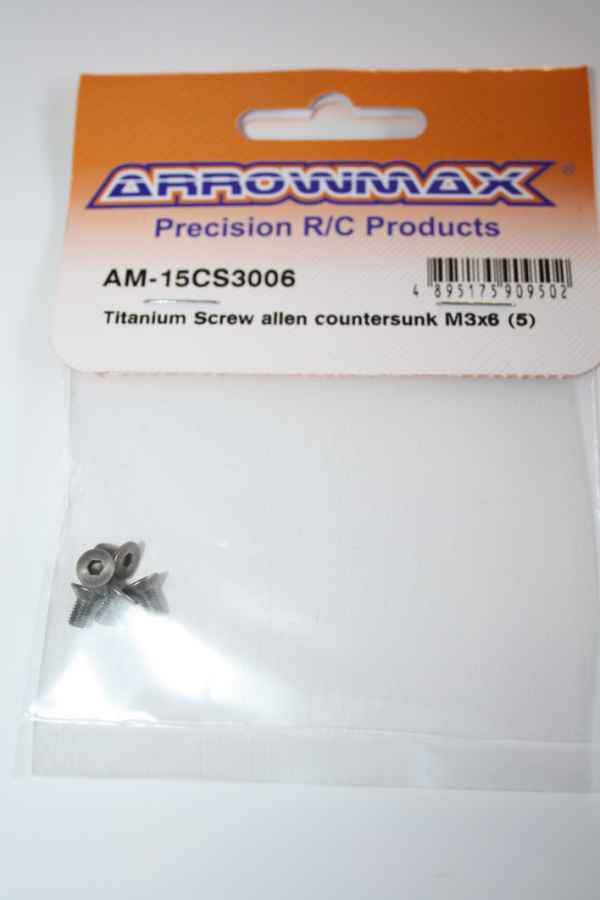 titanium screw allen countersunk M3x6 (5)