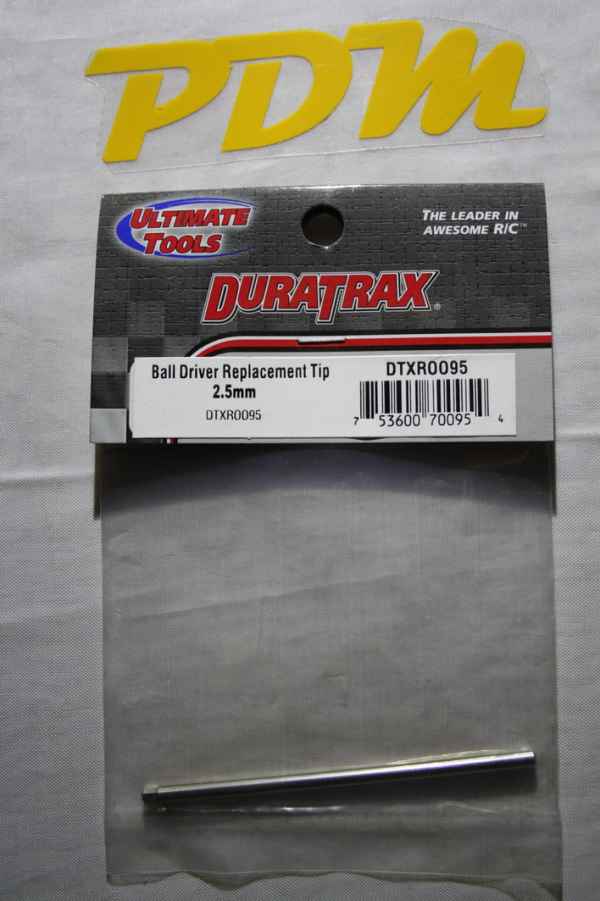 ball driver replacement tip 2,5mm poliedrica duratrax - attrezzi, utensili e punte di ricambio