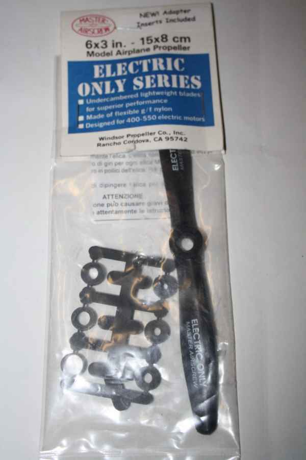 elica 6x3 master airscrew (15x8cm)+adattatori inclusi master airscrew - accessori-ricambi aeromodelli, eliche-ogive-mozzi-riduzioni elica 6x3 master airscrew (15x8cm)+adattatori inclusi master airscrew - accessori-ricambi aeromodelli, eliche-ogive-mozzi-riduzioni