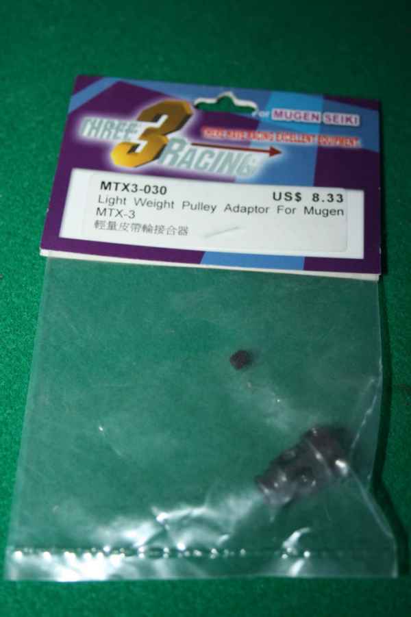 light weight pulley adaptor mtx3 3racing - ricambi e optional automodelli, mugen 1/10 prime-12 mtx-3/mtx-4/mtx-5/msx-3/mtx-6 light weight pulley adaptor mtx3 3racing - ricambi e optional automodelli, mugen 1/10 prime-12 mtx-3/mtx-4/mtx-5/msx-3/mtx-6
