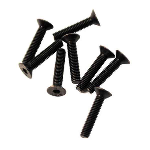 flat head hex screw 3x15mm (8) teamc - viteria, bulloncini e viti con testa svasata